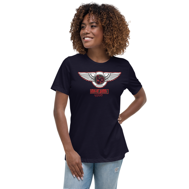 Lion Of Judah Blood Red logo Women's Relaxed T-Shirt