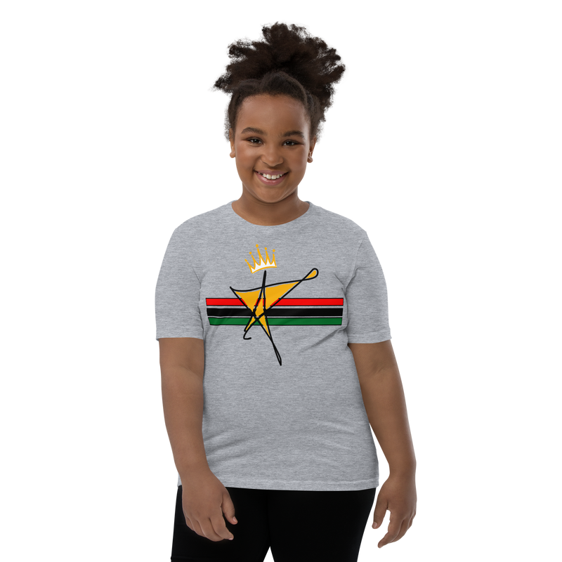 The Black Star Of The Tribe Of Judah Youth Short Sleeve T-Shirt