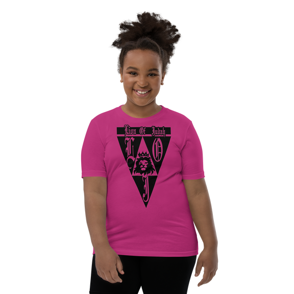 Lion Of Judah God Design Youth Short Sleeve T-Shirt