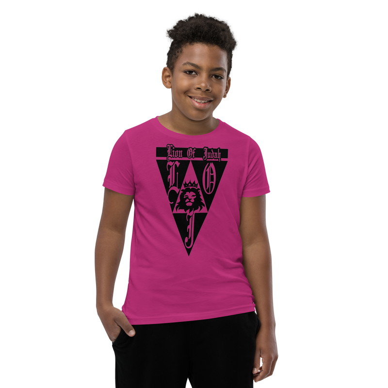 Lion Of Judah God Design Youth Short Sleeve T-Shirt