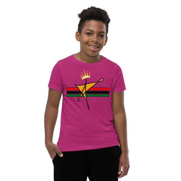 The Black Star Of The Tribe Of Judah Youth Short Sleeve T-Shirt