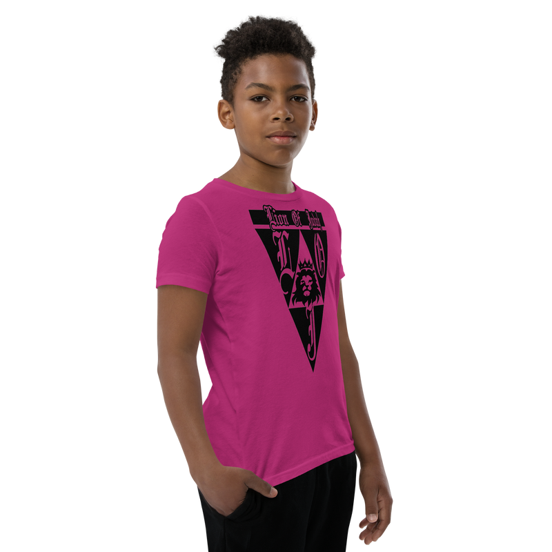 Lion Of Judah God Design Youth Short Sleeve T-Shirt