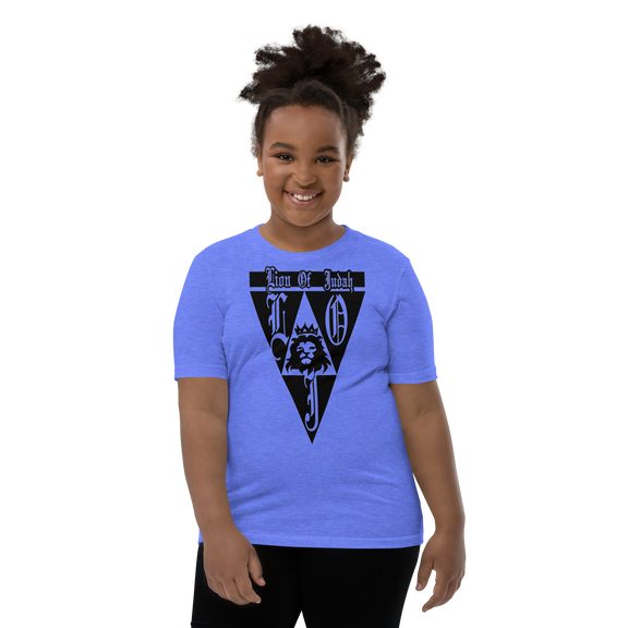 Lion Of Judah God Design Youth Short Sleeve T-Shirt