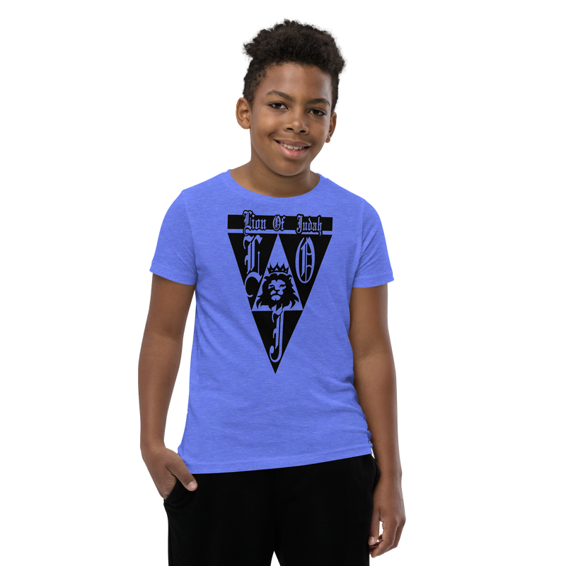 Lion Of Judah God Design Youth Short Sleeve T-Shirt