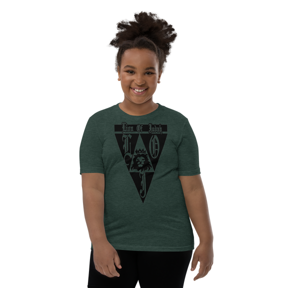 Lion Of Judah God Design Youth Short Sleeve T-Shirt
