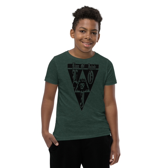 Lion Of Judah God Design Youth Short Sleeve T-Shirt