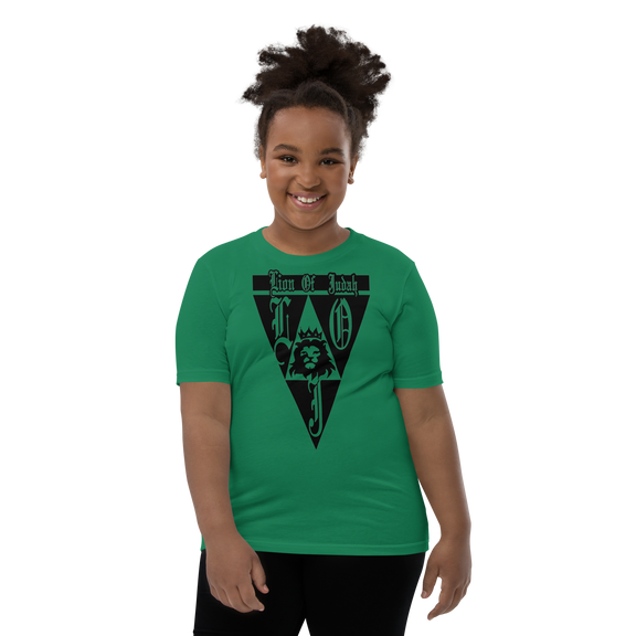 Lion Of Judah God Design Youth Short Sleeve T-Shirt