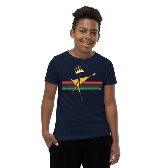 The Black Star Of The Tribe Of Judah Youth Short Sleeve T-Shirt