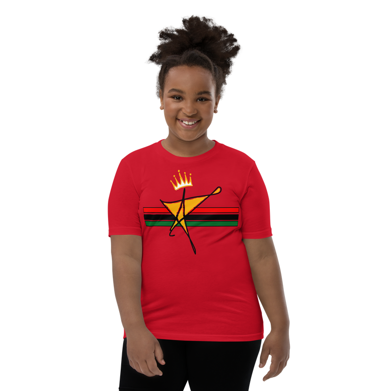 The Black Star Of The Tribe Of Judah Youth Short Sleeve T-Shirt