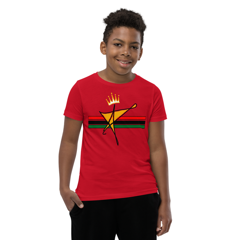 The Black Star Of The Tribe Of Judah Youth Short Sleeve T-Shirt