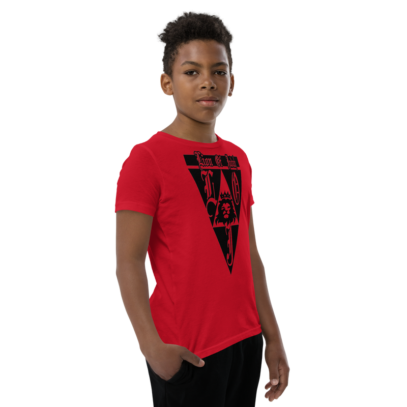 Lion Of Judah God Design Youth Short Sleeve T-Shirt