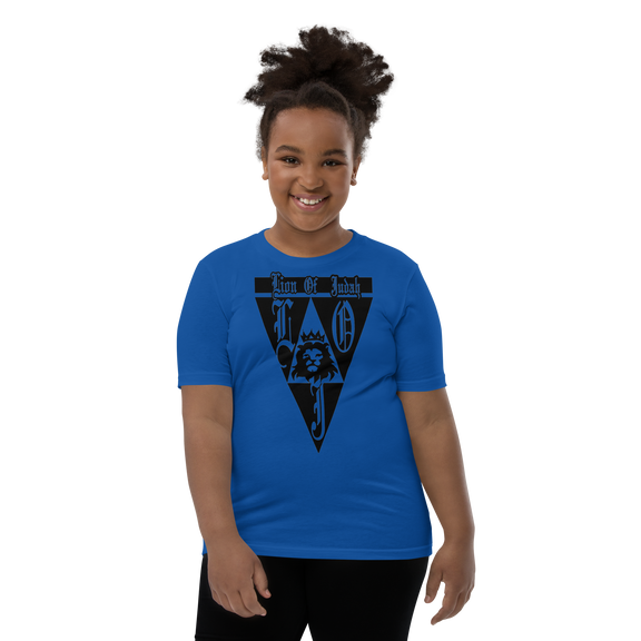 Lion Of Judah God Design Youth Short Sleeve T-Shirt