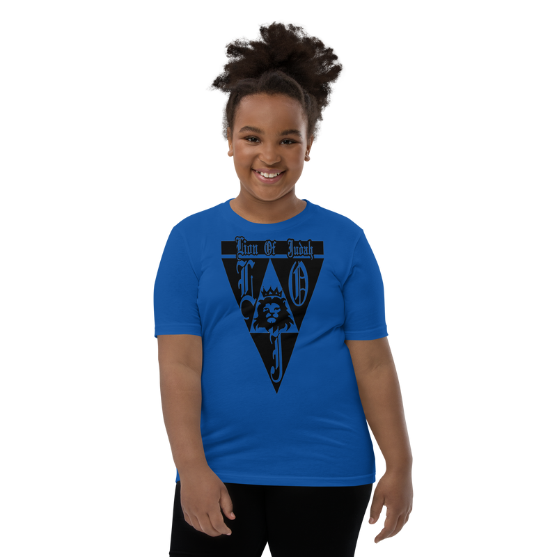 Lion Of Judah God Design Youth Short Sleeve T-Shirt