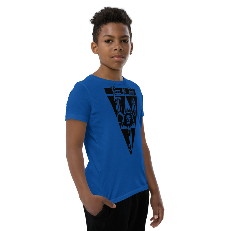 Lion Of Judah God Design Youth Short Sleeve T-Shirt