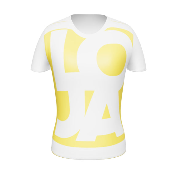 (Big Print) High Energy bright Sun Star Yellow Lion Of Judah Apparel Logo All Over Print Women's Athletic T-shirt