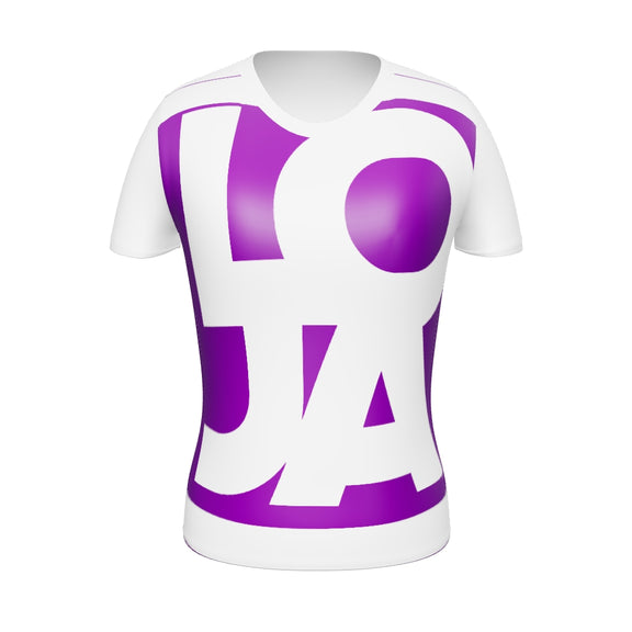 (Big Print ) Royal King Purple Lion Of Judah Apparel Logo All Over Print Women's Athletic T-shirt
