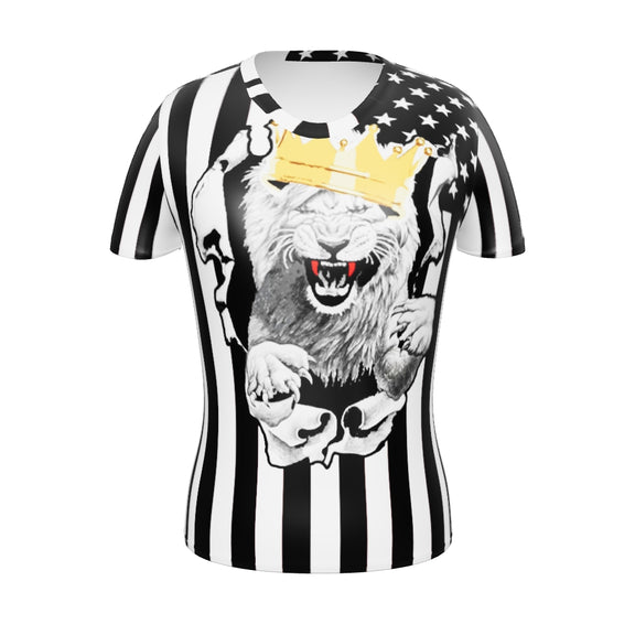 Lion Of Judah All-Over Print Women's Athletic T-shirt