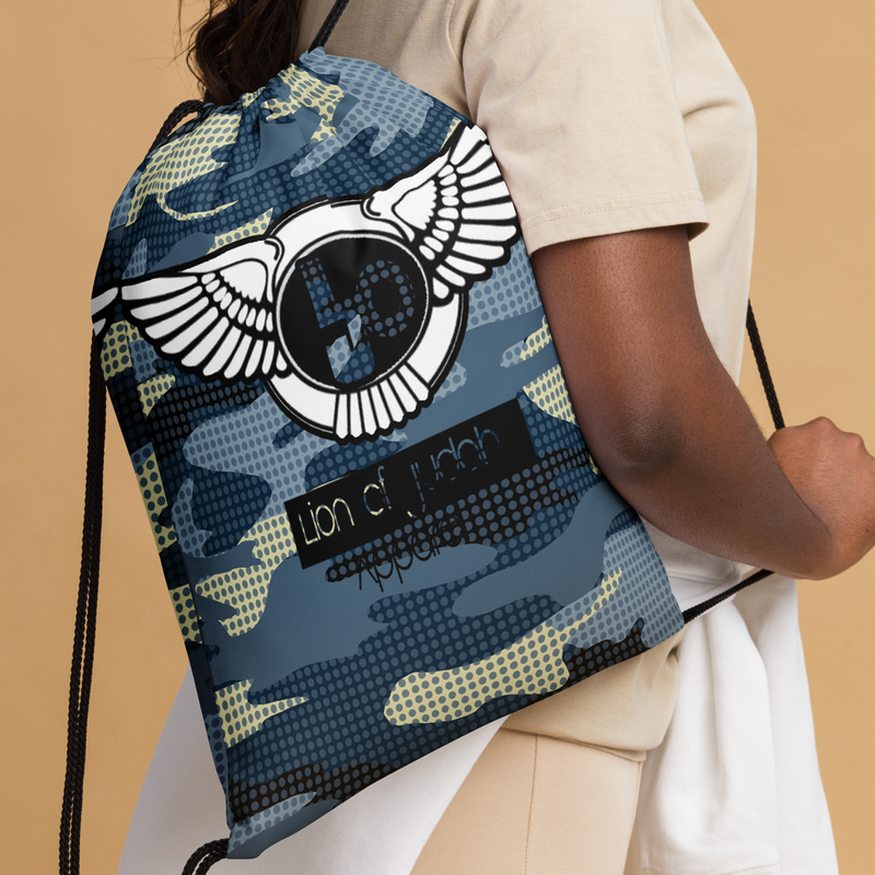 Lion Of Judah Design Drawstring bag