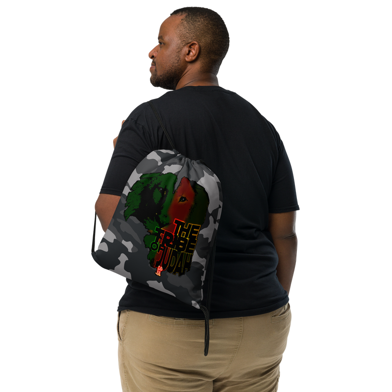 Tribe Of Judah Lion Design Drawstring bag