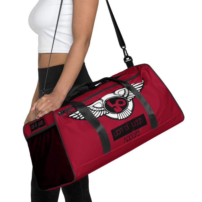Lion Of Judah Red Duffle bag