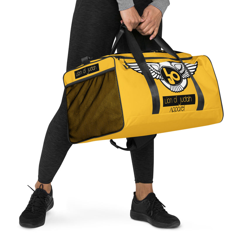 Lion Of Judah Yellow Duffle bag