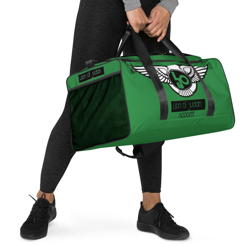 Lion Of Judah Green Duffle bag