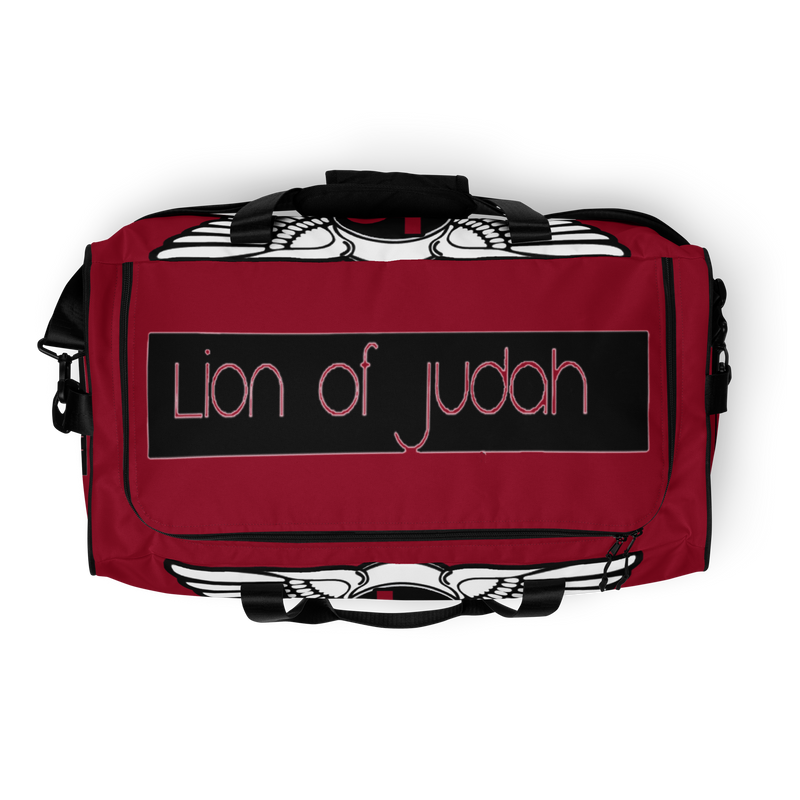 Lion Of Judah Red Duffle bag
