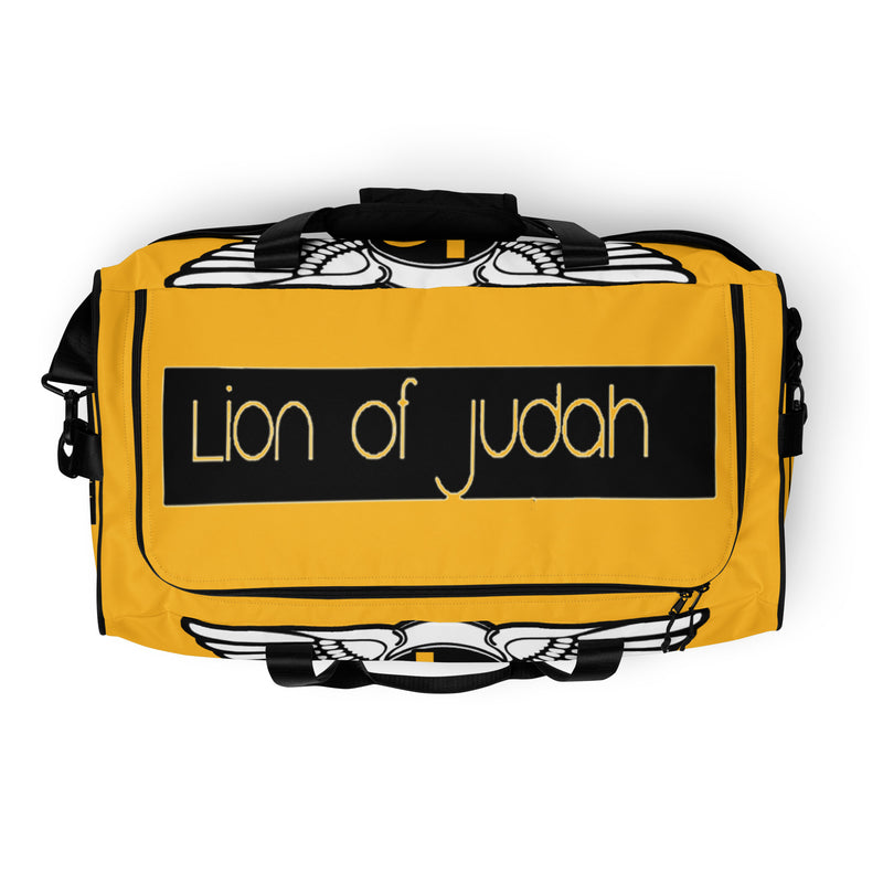 Lion Of Judah Yellow Duffle bag