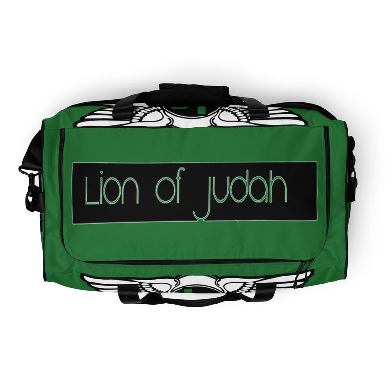 Lion Of Judah Green Duffle bag