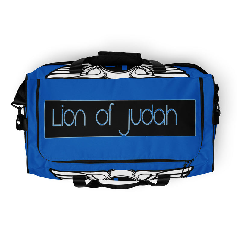 Lion Of Judah Blue Duffle bag