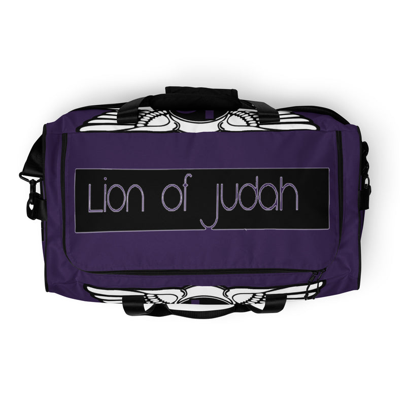 Lion Of Judah Purple Duffle bag