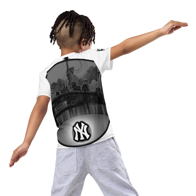 NYC New York City Skyline Kids crew neck t-shirt