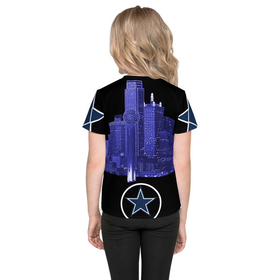 Dallas Texas Skyline Kids crew neck t-shirt