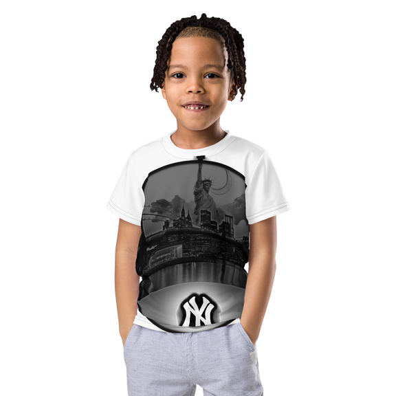 NYC New York City Skyline Kids crew neck t-shirt