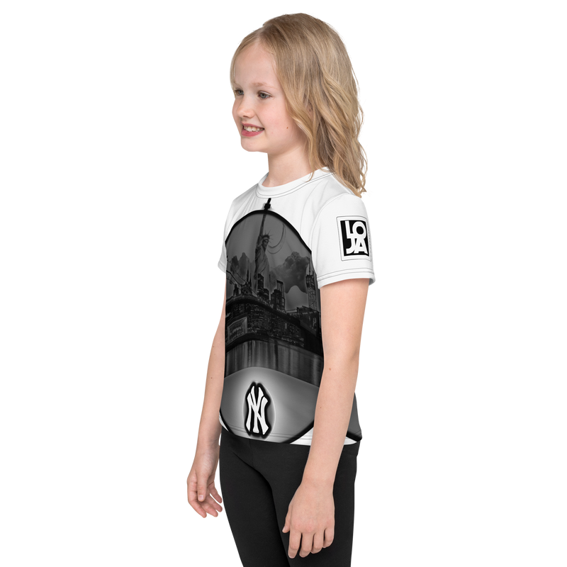 NYC New York City Skyline Kids crew neck t-shirt