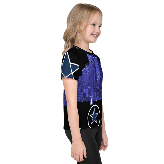 Dallas Texas Skyline Kids crew neck t-shirt