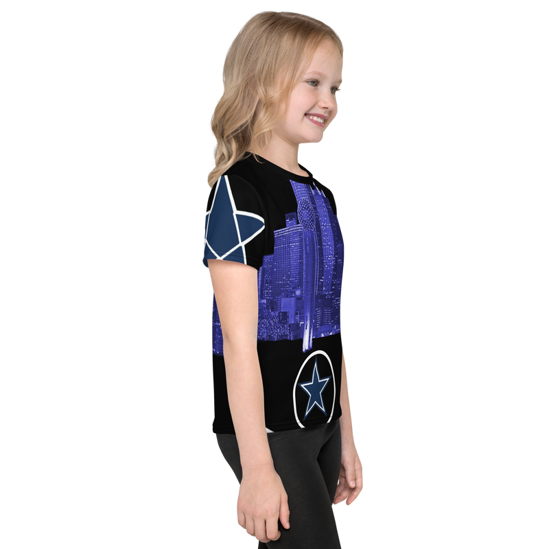 Dallas Texas Skyline Kids crew neck t-shirt