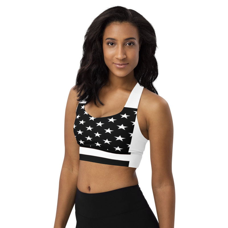 Stars Design Longline sports bra