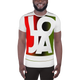 Lion Of Judah Apparel Logo REd BlacK GreeN All-Over Print Men's Athletic T-shirt