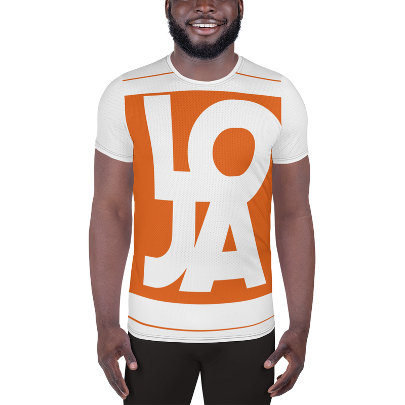 Lion Of Judah Apparel Logo Texas Longhorn Orange All Over Print Men's Athletic T-shirt