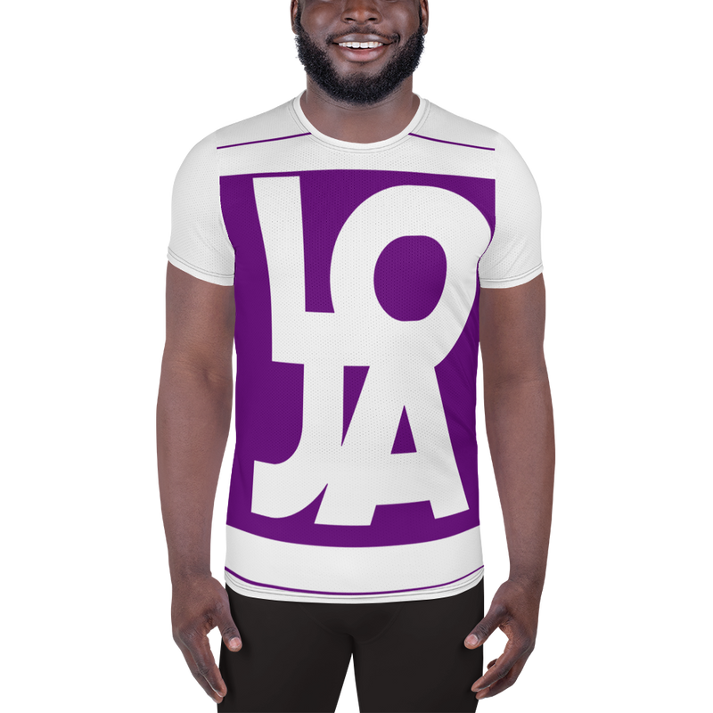 Lion Of Judah Apparel Logo Royal King Purple All-Over Print Men's Athletic T-shirt