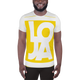 Lion Of Judah Apparel Logo High Energy bright Sun Star Yellow All Over Print Men's Athletic T-shirt