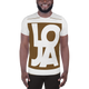 Lion Of Judah Apparel Logo Chocolate Brown Mocha All Over Print Men's Athletic T-shirt