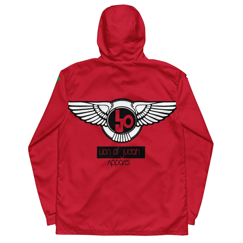 Lion Of Judah Logo Design Men’s Red windbreaker