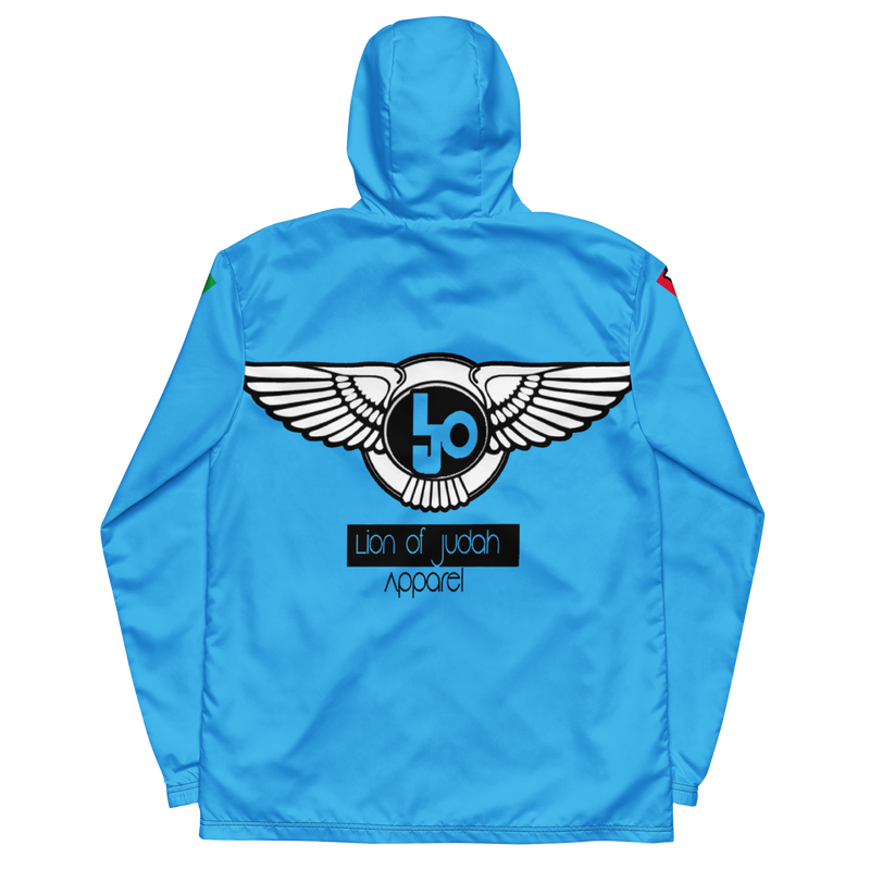 Lion Of Judah Logo Design Men’s Sky Blue windbreaker