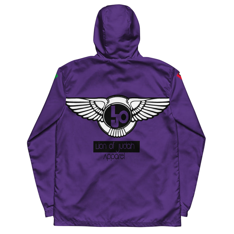 Lion Of Judah Logo Design Men’s Purple windbreaker