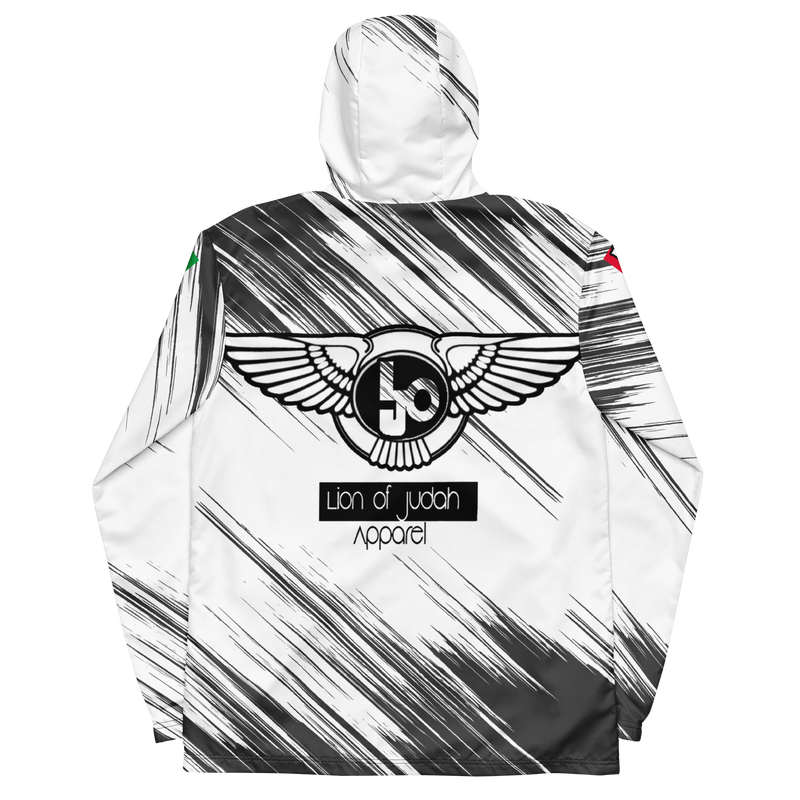 Lion Of Judah Black Logo Graphic Design Men’s windbreaker
