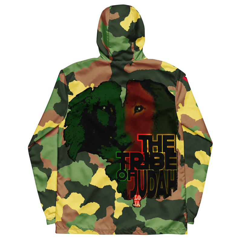 Tribe Of Judah Lion Camo Graphic Design V.1 Men’s windbreaker