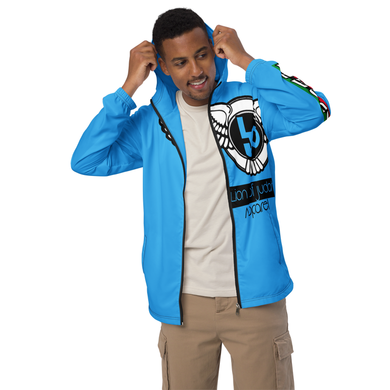 Lion Of Judah Logo Design Men’s Sky Blue windbreaker