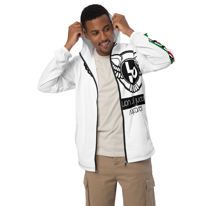 Lion Of Judah Logo Design Men’s White windbreaker